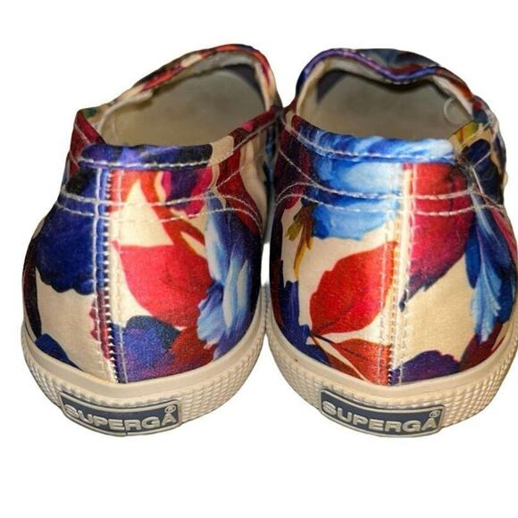 Superga Bloomingdale’s limited edition floral print satin sneakers 37 1/2 or 7 - Picture 3 of 6